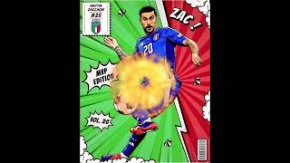 Gol Zaccagni Italia Croazia telecronaca argentina [upl. by Ydnem]