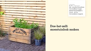 Doehetzelf DIY moestuinbak maken  asr duurzaam wonen [upl. by Iretak]