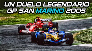 ALONSO VS SCHUMACHER UN DUELO LEGENDARIO  GP SAN MARINO 2005 RETRO REVIEW [upl. by Reede]