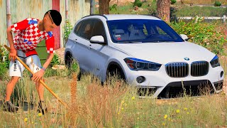 GTA V MODS  ENCONTREI UMA BMW X1 ENTERRADAS NA FAZENDA [upl. by Coltin362]