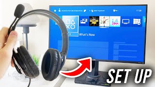 How To Set Up Wired Headset On PS4  Full Guide [upl. by Middle554]