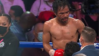 Manny Pacquiao Beaten Badly  YORDENIS UGAS vs MANNY PACQUIAO Highlights [upl. by Tigges]