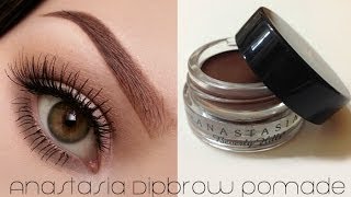 How To Use ABH Dipbrow Pomade Eyebrow Tutorial [upl. by Ynnij]