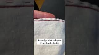 Handsewn flatfelled seam 🪡 Full tutorial on channel [upl. by Pontus622]