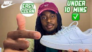 HOW TO CLEAN AIR FORCE 1 In UNDER 10 Minutes [upl. by Dahlstrom]