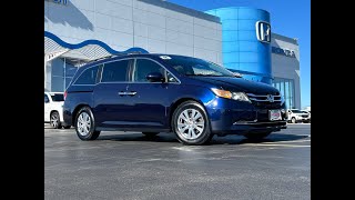 2016 Honda Odyssey EXL Elgin Schaumburg Barlett Barrington Hoffman Estate IL [upl. by Naej489]