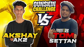 Tom Settan Vs Akshay Akz Biggest Gun Collection War 😍 Free Fire Best Gun Skin Collection In Kerala [upl. by Acnalb]