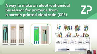 A way to make an electrochemical biosensor for proteins from a screen printed electrode SPE [upl. by Nevyar]