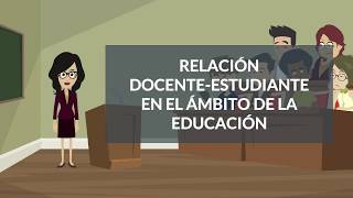 Relacion Docente Estudiante en la Educacion [upl. by Eenat729]