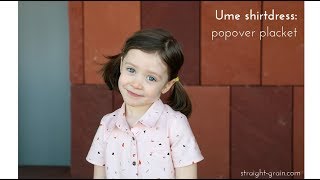 Ume pattern Popover placket [upl. by Derte]