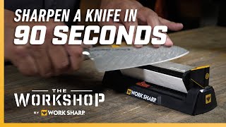 How to Sharpen a Knife in 90 Seconds Quick Easy Knife Sharpening Tutorial [upl. by Edgerton]