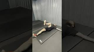 Lower Back Iron Cross Exercise Demo [upl. by Sandye]