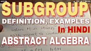 Subgroup definition  subgroup examples  in hindi [upl. by Sirtimed116]