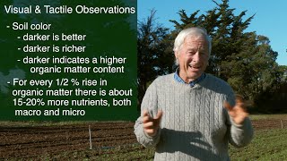 Orin Martin Shows How to Test the Quality of Your Soil Using Your Eyes Hands and Nose [upl. by Enelyw460]