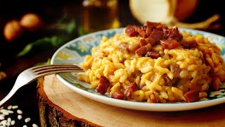 RISOTO DE BACON│ Receita simples e deliciosa [upl. by Tatianas932]