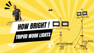 How Bright Are Tripod Work Lights [upl. by Ydollem860]