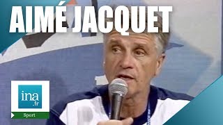 France 98  Aimé Jacquet après la victoire en 14 de finale  Archive INA [upl. by Anallij826]