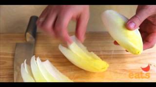 Knife Skills How To Prepare An Endive [upl. by Wynnie]