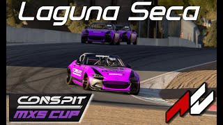 Assetto Corsa MX5 Cup  Laguna Seca  World Sim Series [upl. by Harbard538]