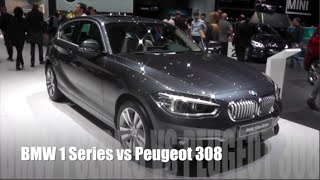 BMW 1 Series 2015 vs Peugeot 308 2015 [upl. by Airebma]