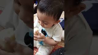 Apples amp Bananas 🍎🍌 funnybaby viralvideo apple bananacutebaby [upl. by Elfstan]