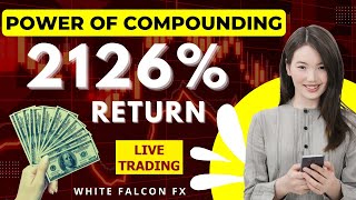 Power of Compounding  AntiMartingale Strategy  White Falcon Fx [upl. by Yrehc]