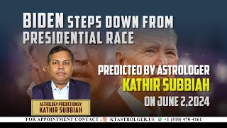 KTAstro  Trump will be reelected as president on Nov 05 2024  Astrologer Kathir Subbiah [upl. by Auop941]