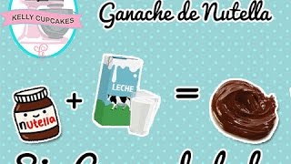 como hacer ganache de nutella muy facil [upl. by Conyers812]