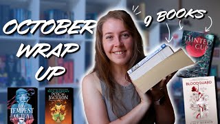 9 BOOKS  October Wrap Up 💙 [upl. by Ahseken]