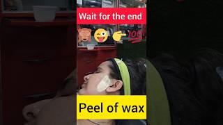 Peel off wax shortstrending viral shorts feed [upl. by Siekram]