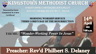 Kingstown Methodist Church Sunday Morning Worship Service April 14th 2024 at 700 am [upl. by Seraphine]