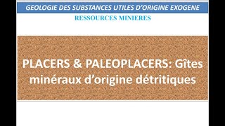 Géologie des substances utiles dorigine exogène Partie 29 géosciencesSVT [upl. by Imelida]