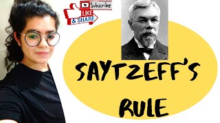 Saytzeffs Rule  by Sana Parveen [upl. by Damle]