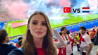 I went to the stadium for Türkiye 🇹🇷 vs Netherlands 🇳🇱 Euro 2024 [upl. by Aikemal]