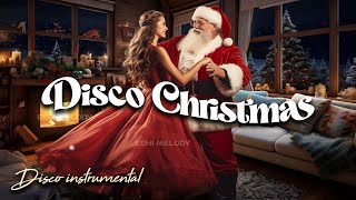 Classic Christmas Disco Music Playlist 🎅 The Best Instrumental Christmas Music Dance with Fireplace [upl. by Yttel]