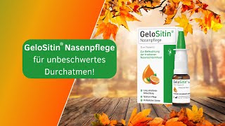 GeloSitin® Nasenpflege – Bei trockener Nasenschleimhaut [upl. by Lura]