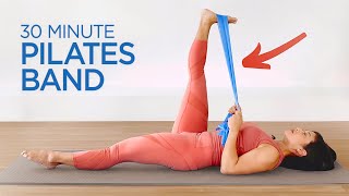 Resistance Band Workout  30 minute Mixed Level Pilates [upl. by Ianahs79]