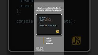 JavaScript  Reto 17 🔥 ¿Qué imprimirá este código JavaScript en la consola [upl. by Sonia922]