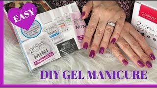 How to GEL MANICURE at HOME DIY UV LIGHT Affordable amp Easy [upl. by Columbine]