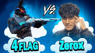 Who Is Spinner God💫 Zerox FF Vs 4FLAG 😱🎯 1 VS 1 FIGHT [upl. by Kciregor]