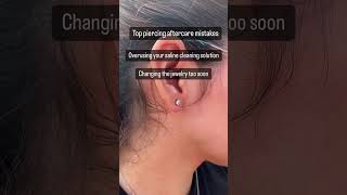 Here are some of the most common mistakes people make during their piercing aftercare process [upl. by Akinat]