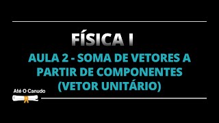 FÍSICA 1 PARA QUÍMICOS  Soma de vetores VETOR UNITÁRIO [upl. by Tzong]