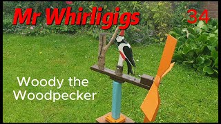 Whirligigs and Garden Spinner 34 Woody The Woodpecker by Mr Whirligigs [upl. by Emmons]