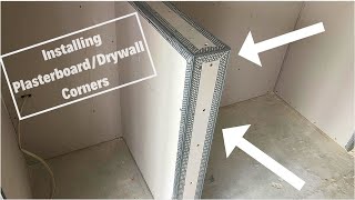 Installing a Plasterboard  Drywall Cornerbead [upl. by Kared]