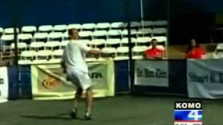 Andy Roddick playing Tennis with a frying Pan [upl. by Torin368]