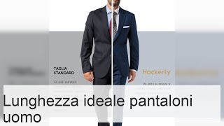 Quale lunghezza dovrebbero avere i pantaloni da uomo regole per modelli classici stretti e corti [upl. by Korwun]