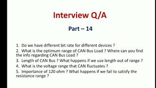 CAN Protocol  CAN Protocol Interview QA Part  14  Embedded World [upl. by Canfield]