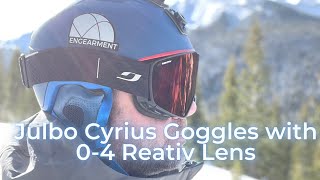 Julbo Cyrius Goggles with 04 Reactiv Lens  One Lens to Rule Them All [upl. by Tnecnivleahcim497]