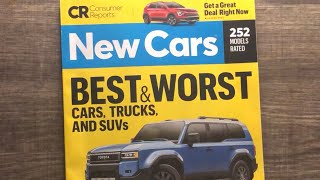 ASMR  Consumer Reports Car Magazine  Reading About Cars [upl. by Arriet]