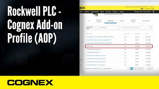 Rockwell PLC Cognex AOP  Cognex Support [upl. by Yleoj]